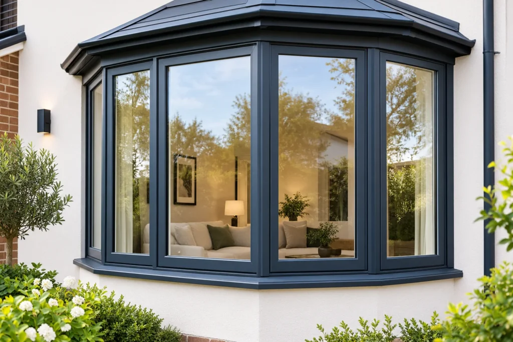 Aluminium bay and bow window